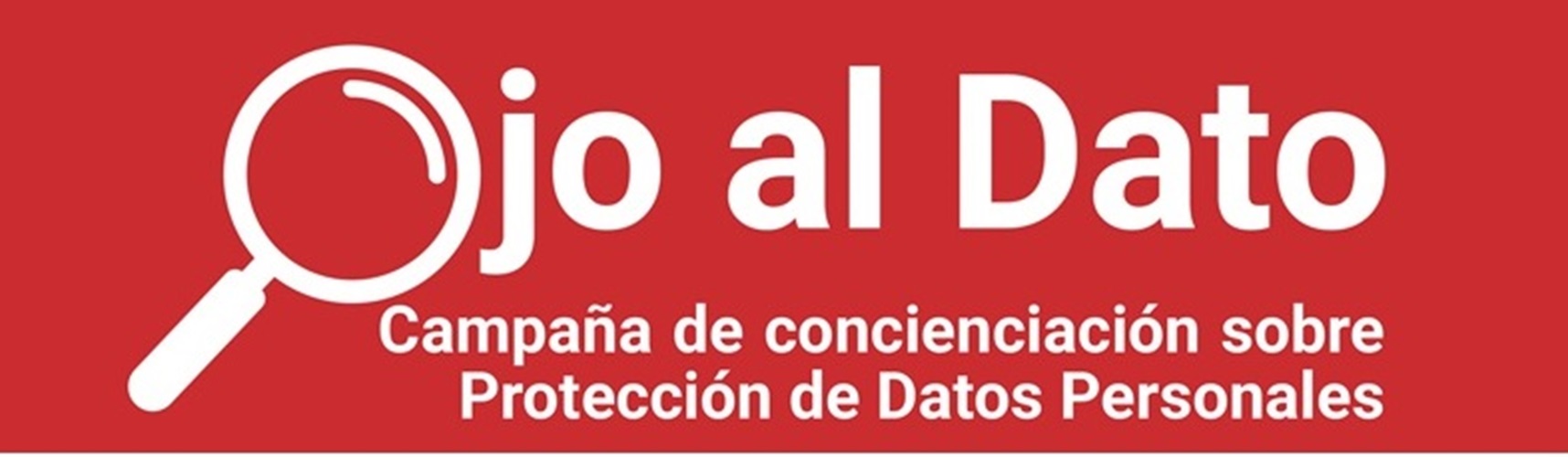 Texto "ojO al Dato. Campaña de concienciación sobre protección de datos personales"