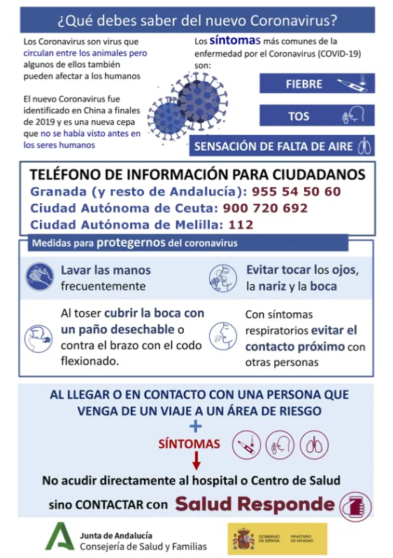 Infografía Coronavirus Andalucía, Ceuta y Melilla